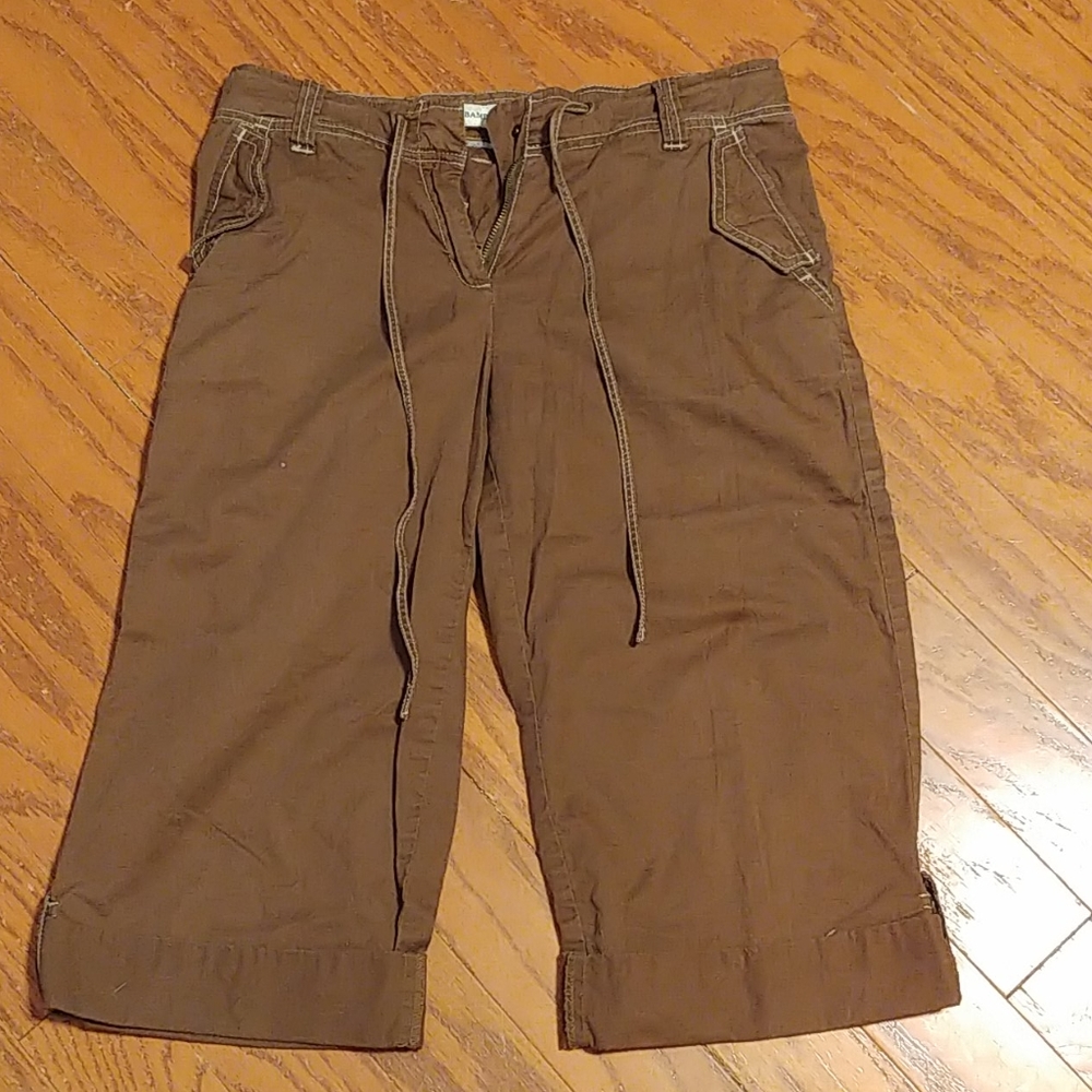 Bamboo traders brown capri pants